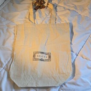 Gucci Beige Canvas Tote